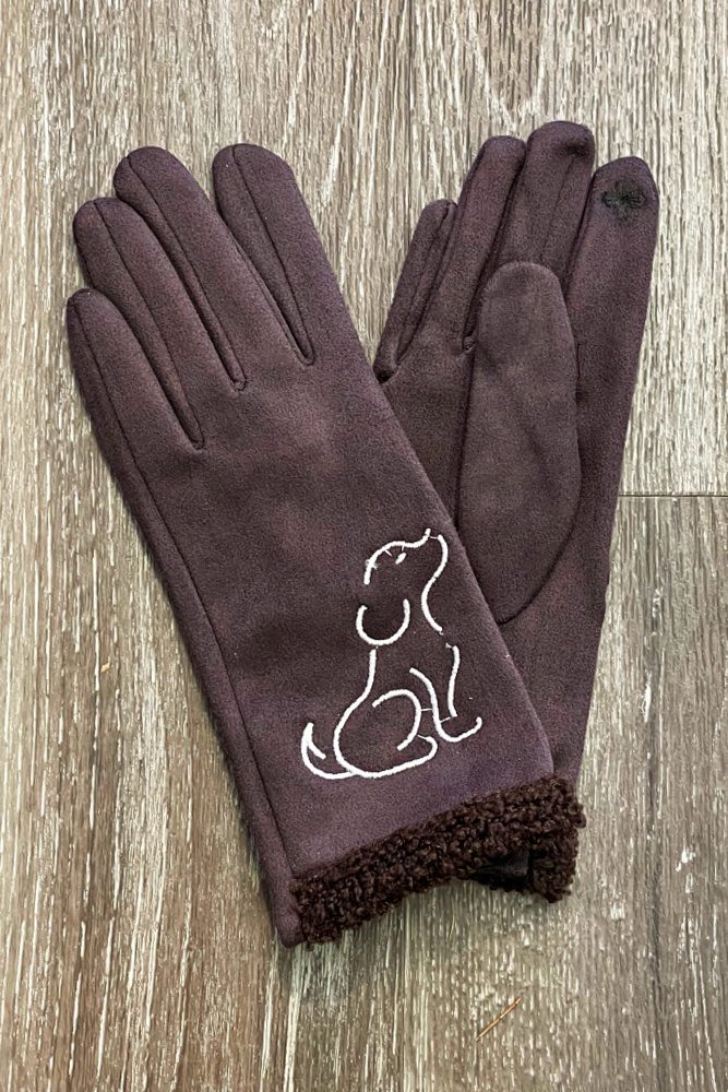 dog glove brown